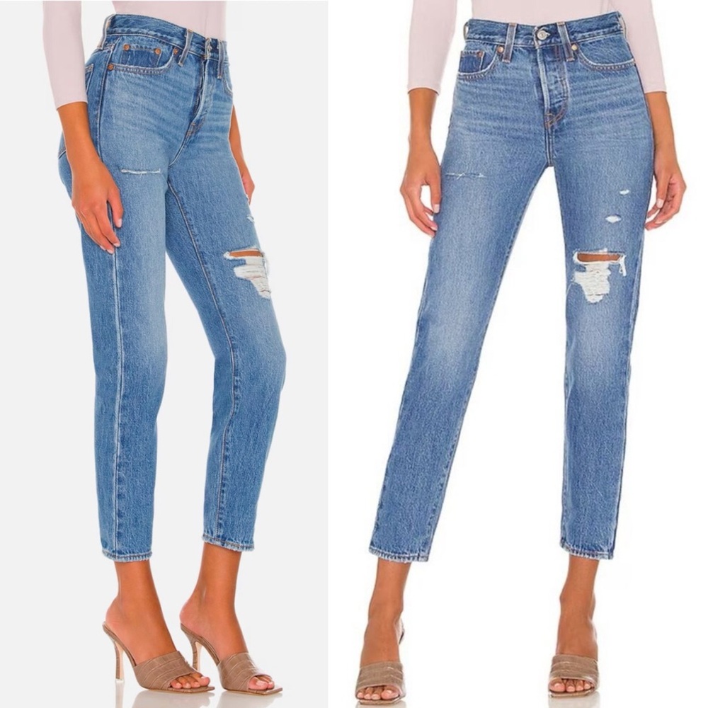 Levi’s Premium Womens Jean Wedgie Icon Athens Asleep Blue High Rise Sz 28 - Picture 2 of 12